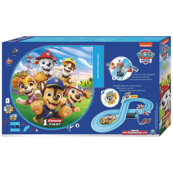 CARRERA FIRST SET 1:50 PAW PATROL MARSHALL & CHASE ON THE TRACK 2.4m