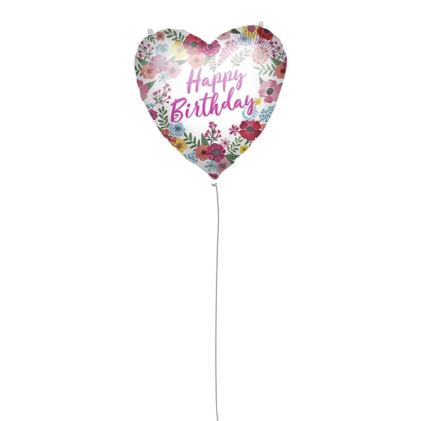 ΜΠΑΛΟΝΙ HAPPY BIRTHDAY FLORAL FOIL 46 cm