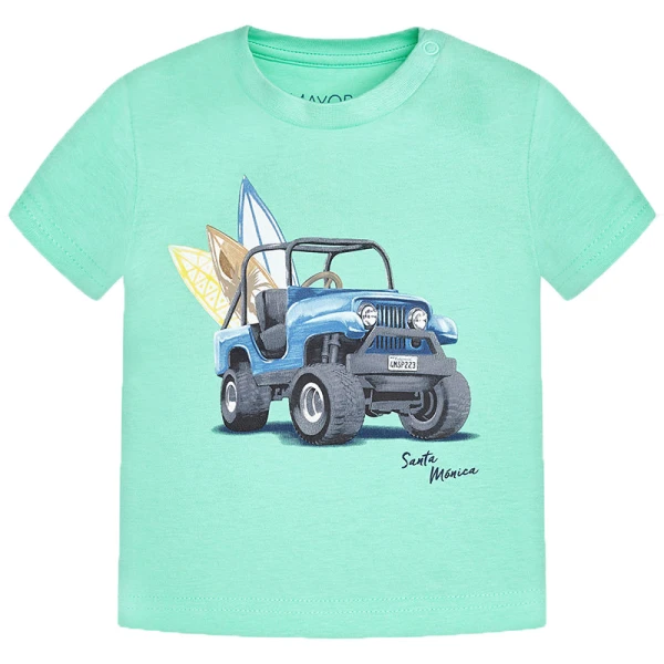 MAYORAL SHORT SLEEVES  BLOUSE CAR ICE GREEN
