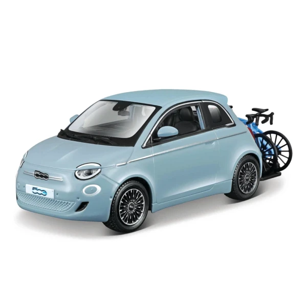 BBURAGO 1:24 FIAT 500E (2023) WITH BICYCLES