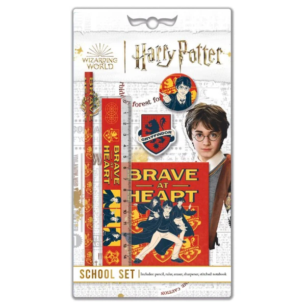 STATIONERY SET IN BLISTER RED HARRY POTTER