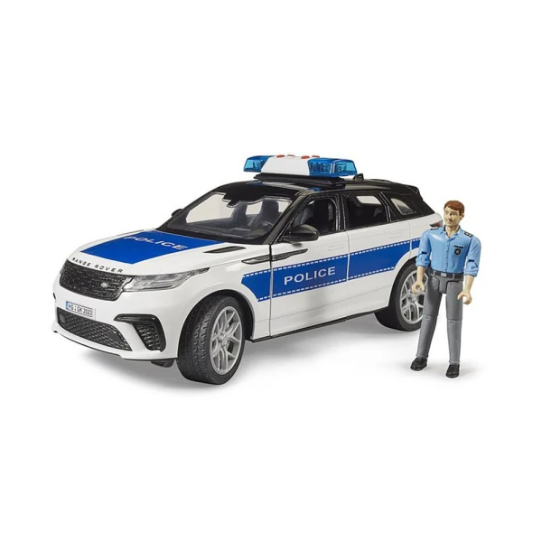 BRUDER POLICE RANGE ROVER VELAR WITH POLICE OFFICER