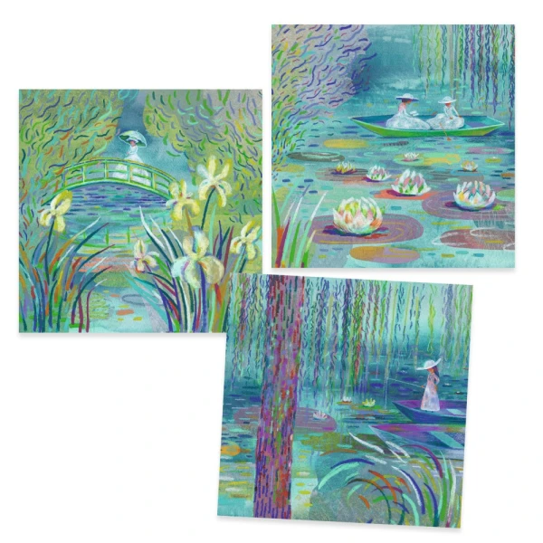DJECO INSPIRED BY MONET - ΙΜΠΡΕΣΙΟΝΙΣΜΟΣ - ΖΩΓΡΑΦΙΖΩ ΜΕ ΚΗΡΟΜΠΟΓΙΕΣ ΝΟΥΦΑΡΑ
