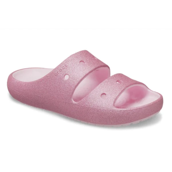CROCS CLASSIC GLITTER SANDAL V2 K PINK MILK