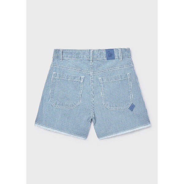 MAYORAL PANTS SHORT STRIPED DENIM BLUE 