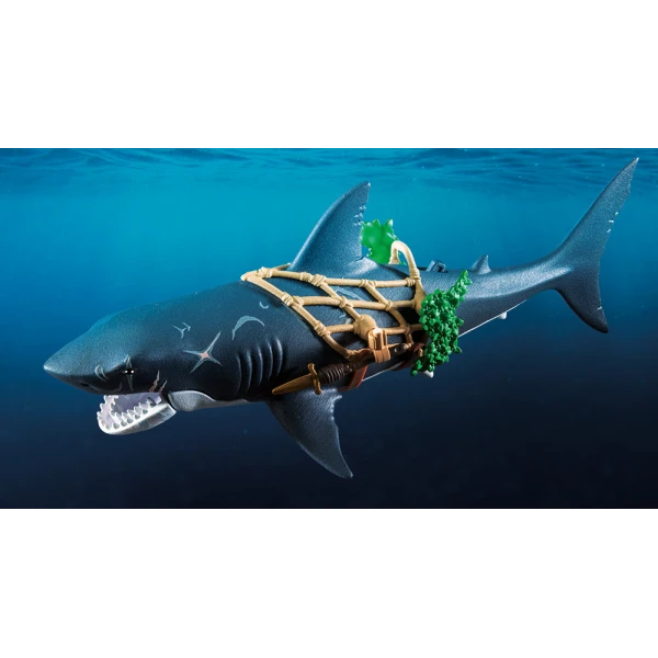 PLAYMOBIL PIRATES GIANT SHARK WITH PIRATE