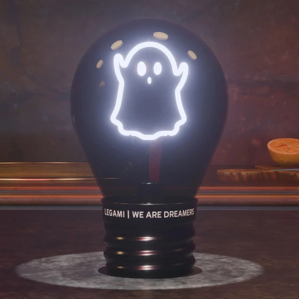 LEGAMI TABLE LIGHTBULB-SHAPED TABLE LAMP - GHOST