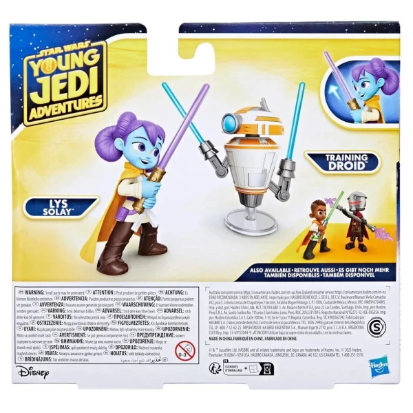 STAR WARS PS SET 2 FIGURES LYS SOLAY AND TRAINING DROID