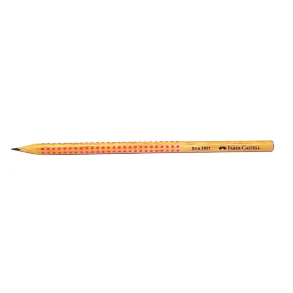 FABER-CASTELL ΜΟΛΥΒΙ GRIP 2001 HB ΦΥΣΙΚΟ ΞΥΛΟ - ΡΟΖ