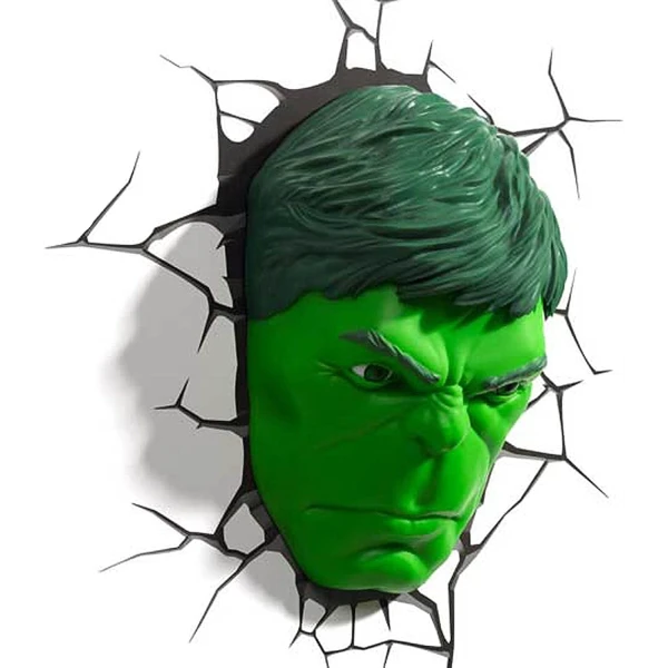 3D LIGHT FX – 3DL – MARVEL HULK FACE 3D ΔΙΑΚΟΣΜΗΤΙΚΟ ΦΩΣ