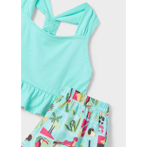 MAYORAL SET SHORTS COTTON  LIGHT BLUE 