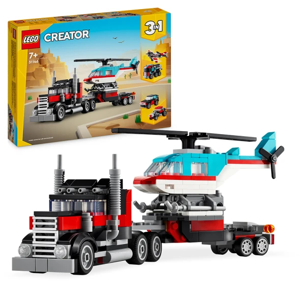 LEGO® CREATOR FLATBED TRUCK WITH HELICOPTER