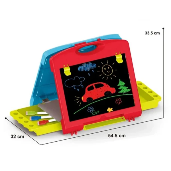 TWO-SIDED TABLE BOARD BLUE-RED