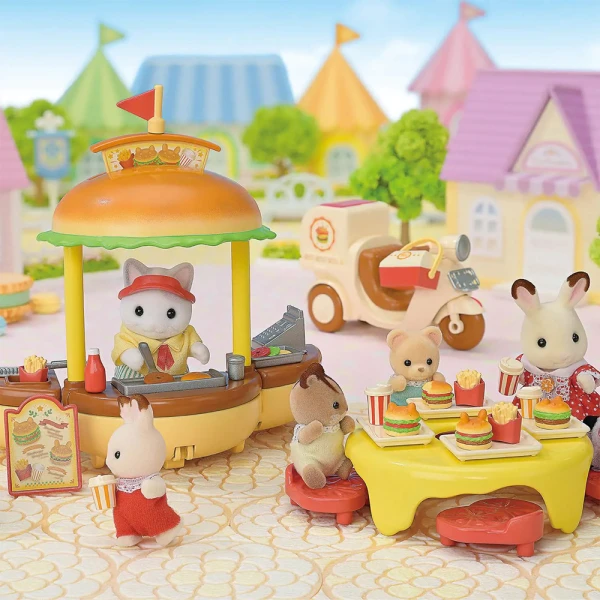 THE SYLVANIAN FAMILIES ΣΕΤ ΠΑΙΧΝΙΔΙΟΥ HAMBURGER STAND
