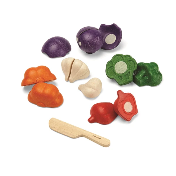PLAN TOYS ΣΕΤ ΛΑΧΑΝΙΚΩΝ 5 ΧΡΩΜΑΤΑ