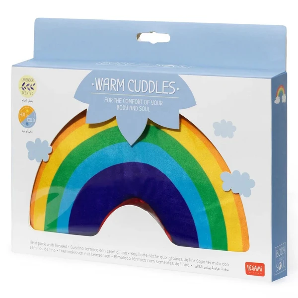 LEGAMI WARM CUDDLES PILLOW HEAT PACK RAINBOW