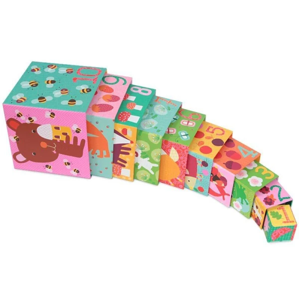 DJECO 10 CUBES DESIGNS ANIMALS & NATURE 
