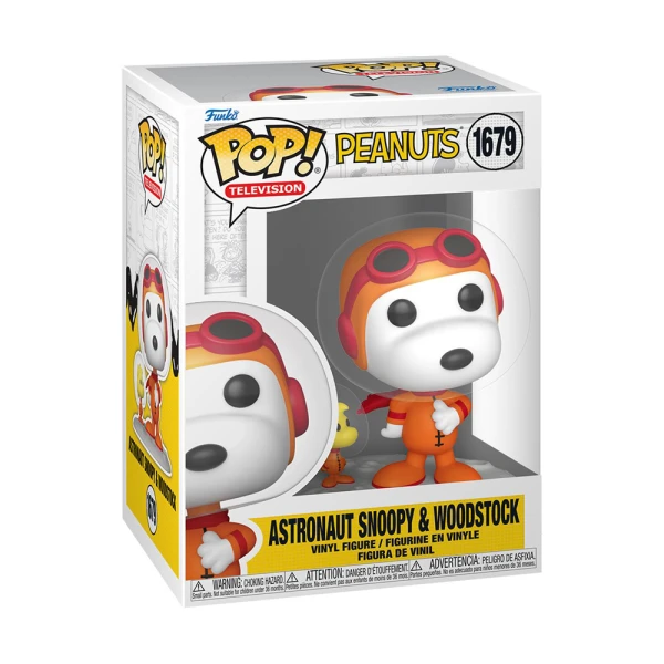 FUNKO POP! TELEVISION: PEANUTS - ASTRONAUT SNOOPY & WOODSTOCK VINYL FIGURE 1679