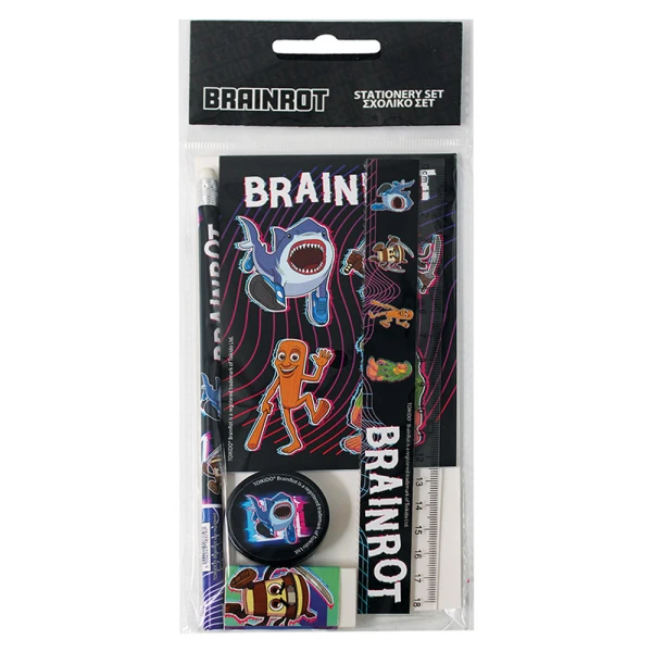 STATIONERY SET & NOTEBOOK TOIKIDO BRAINROT
