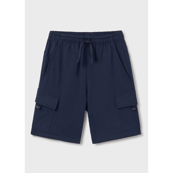 MAYORAL BERMUDA SHORTS COTTON CARGO NAVY BLUE 