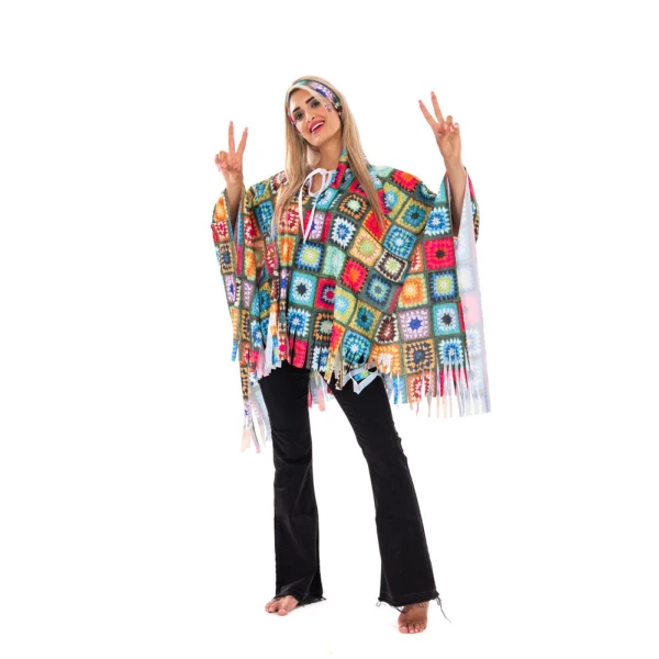 ADULT CARNIVAL COSTUME HIPPIE 