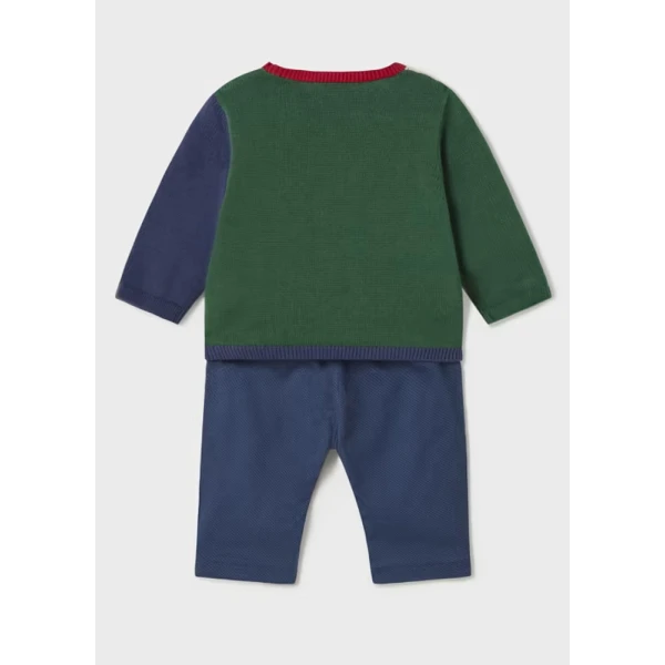 MAYORAL SET TROUSERS LONG PULLOVER DARK GREEN