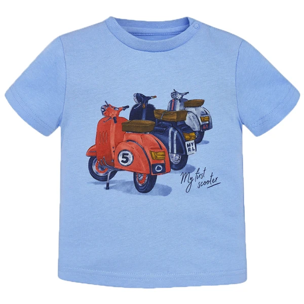 MAYORAL SHORT SLEEVES BLOUSE MOTORCYCLE LIGHT BLUE