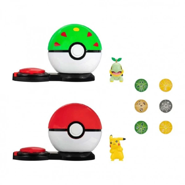 POKEMON BATTLE GAME 2pcs. W5 - TURTWIG & PIKACHU