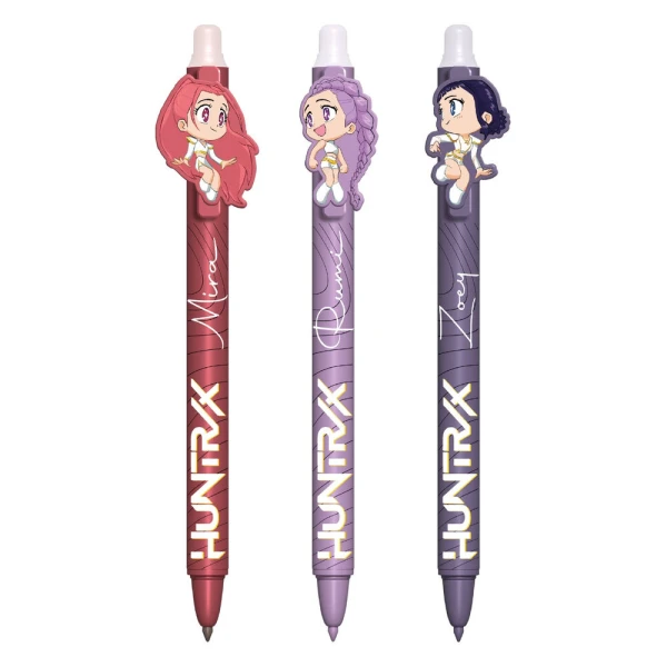 PACK OF 3 ERASABLE INK PENS K-POP DEMON HUNTERS 