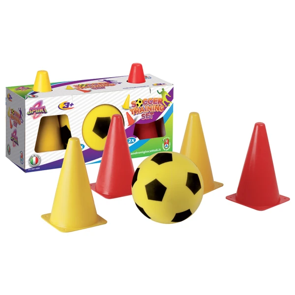 SOCCER TRAINING SET WITH BALL AND CONES