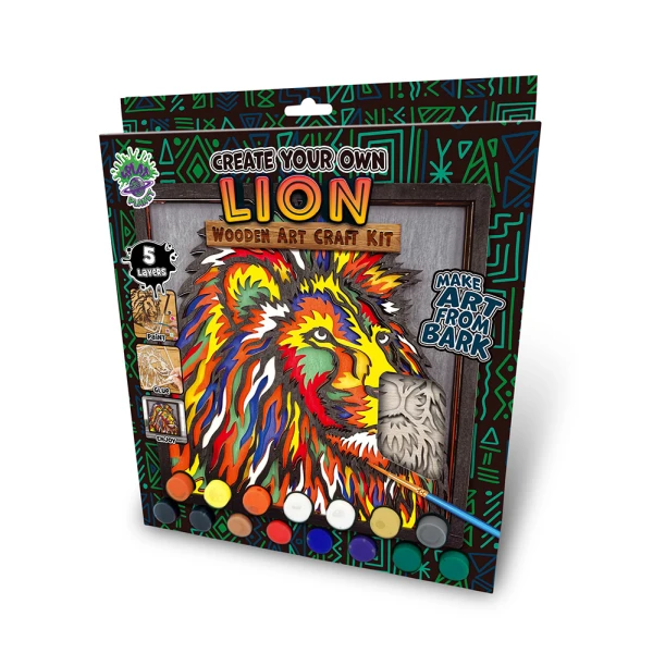 SPLAT PLANET ΞΥΛΙΝΟ ΣΕΤ ΖΩΓΡΑΦΙΚΗΣ LION