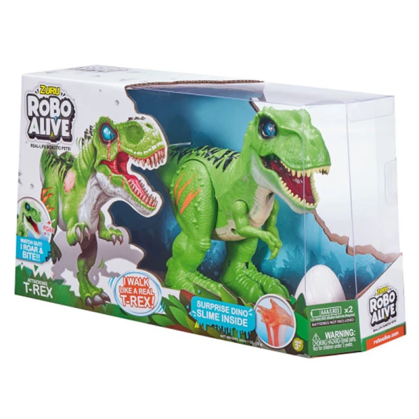 ROBO ALIVE T-REX ΜΕ ΑΥΓΟ SLIME S2 ΠΡΑΣΙΝΟΣ
