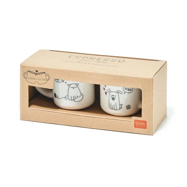 LEGAMI ΣΕΤ 2 ΚΟΥΠΕΣ ESPRESSO DOG & CAT