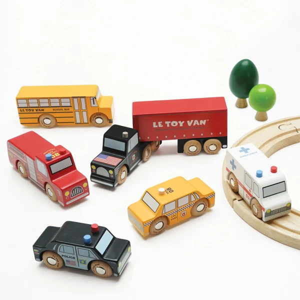 LE TOY VAN ΞΥΛΙΝΟ ΣΕΤ ΟΧΗΜΑΤΩΝ NEW YORK CARS