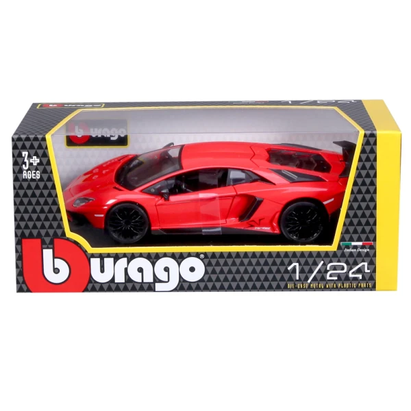 BBURAGO 1:24 LAMBORGHINI AVENTADOR SV COUPE RED