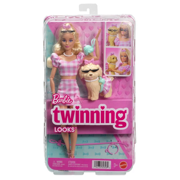 BARBIE TWINNING LOOKS ΚΟΥΚΛΑ BARBIE ΚΑΙ ΣΚΥΛΑΚΙ ΑΣΟΡΤΙ ΕΜΦΑΝΙΣΗ