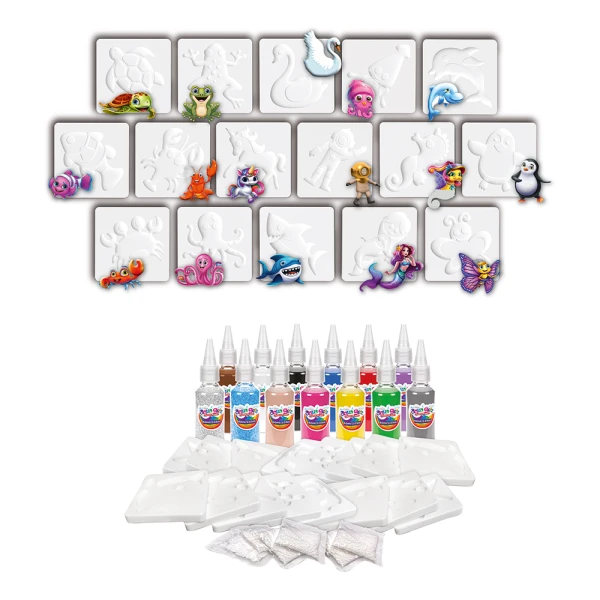 AS AQUA GELZ SQUISHY FIGURES WORKSHOP GIGA ACTIVITY SET