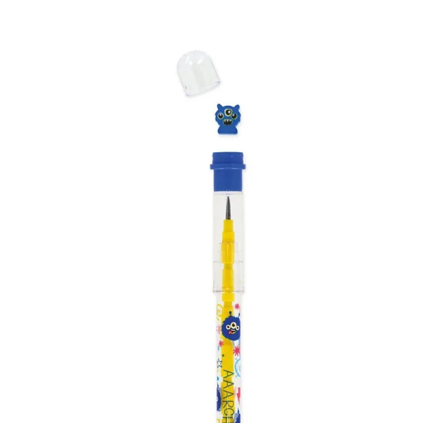 LEGAMI STACKABLE PENCIL WITH ERASER TAKE A TIP - MONSTER