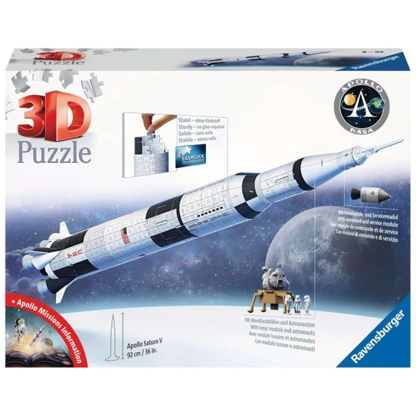 RAVENSBURGER 3D ΠΑΖΛ 432 τεμ. ΠΥΡΑΥΛΟΣ APOLLO SATURN V