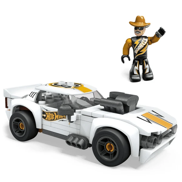 MEGA BLOKS HOT WHEELS RACERS 106 pcs VEHICLE & FIGURE - RODGER DODGER