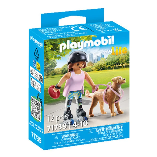PLAYMOBIL MY LIFE SKATER WITH RETRIEVER