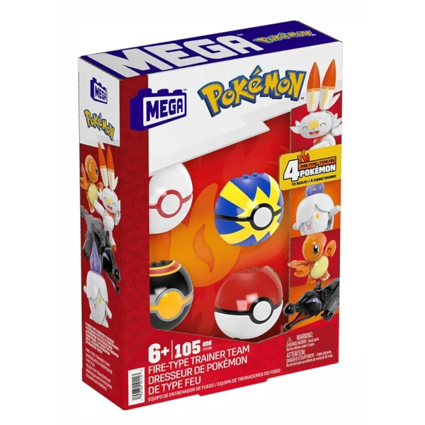MEGA POKEMON FIRE TEAM 105 pcs