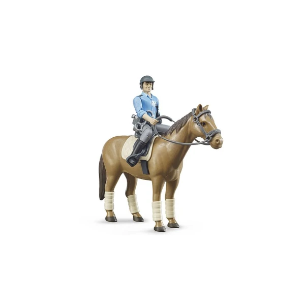BRUDER FIGURE HORSEBACK POLICEMAN 
