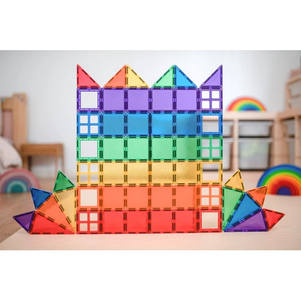 CONNETIX MAGNETIC TILES RAINBOW STARTER PACK 60 pcs