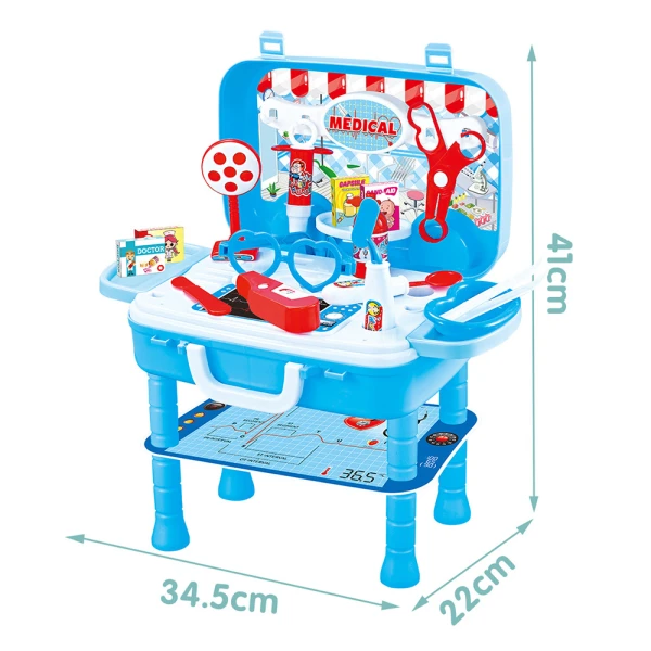 LITTLE INFIRMARY CASE WITH WHEELS AND BENCH