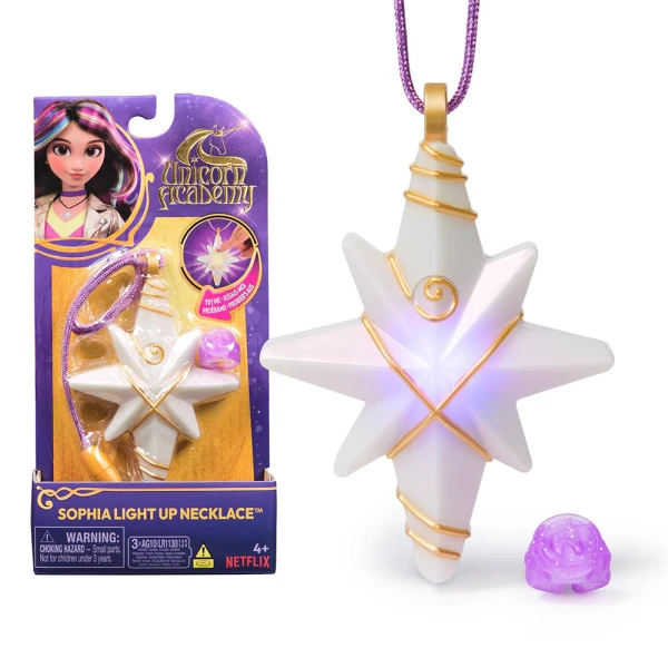 UNICORN ACADEMY SOPHIA\'S LIGHT UP NECKLACE & GLITTER RING