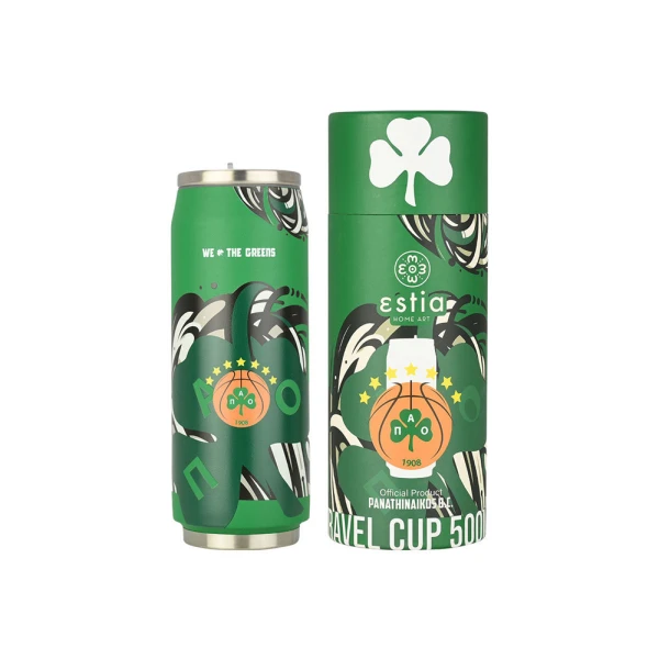 ESTIA HOME ART ΘΕΡΜΟΣ TRAVEL CUP 500ml - PANATHINAIKOS WE THE GREENS
