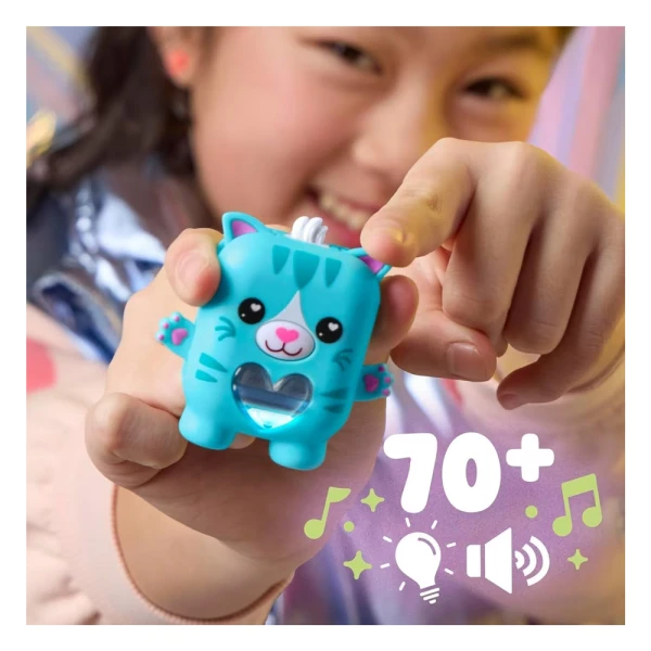 NANO-MALS ELECTRONIC FIDGET PET - PAWTRICIA THE BLUE KITTY 