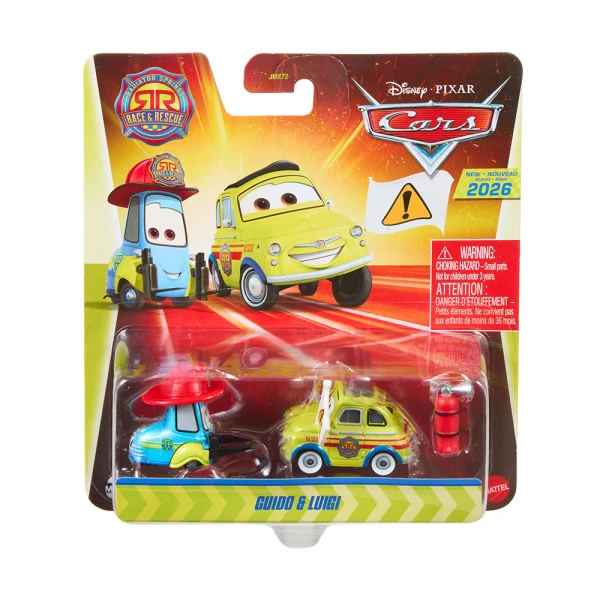 CARS RACE & RESCUE CAR WITH ACCESSORIES GUIDO & LUIGI