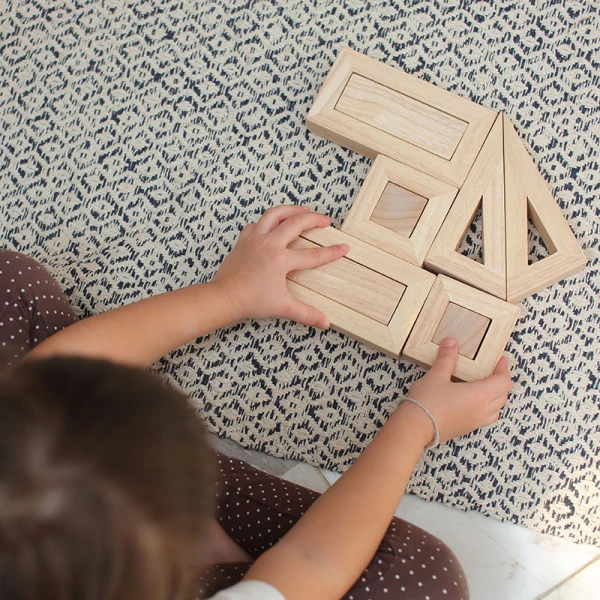 PLAN TOYS WOODEN HOLLOW BLOCKS